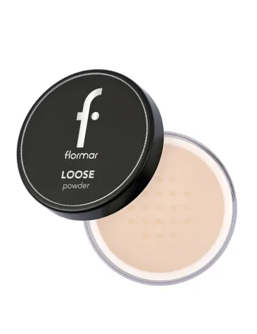 پودر فیکس بی رنگ فلورمار ۱۵ گرم (flormar invisibe loose powder)