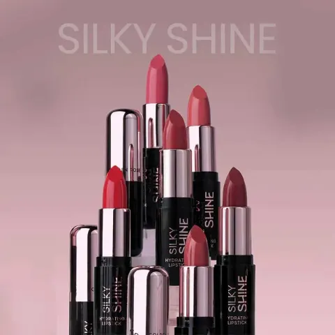 رژ جامد گلدن رز مدل سیلکی شاین silky shine golden rose