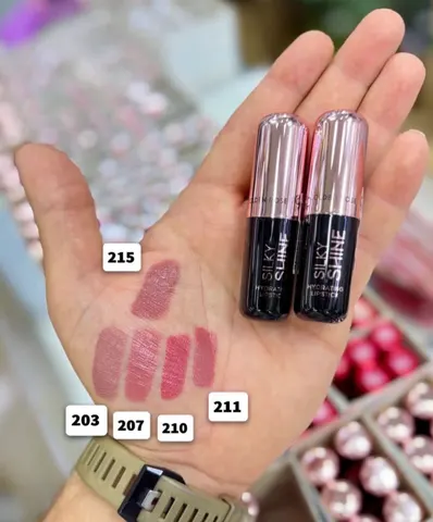 رژ جامد گلدن رز مدل سیلکی شاین silky shine golden rose